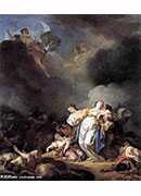 apollo and diana attacking niobe and her children