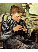 girl sewing