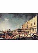 arrival of the french ambassador in venicecanaletto