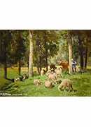 landscape with sheep