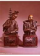 epoux chinois a pair of busts