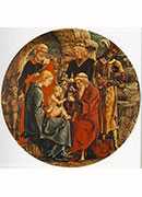 adoration of the magi (from the predella of the roverella polyptych)