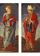 ϲʥĸʥ(һ׶ۻеĻ) - virgin announced and st maurelio (panels of a polyptych)