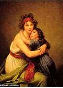 Ů - madame vigee le brun et sa fille