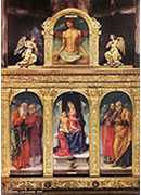 ʥϵıʥĸ() - virgin enthroned with the child on her knee (polyptych)