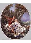 shepherd and shepherdess reposing