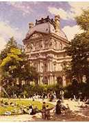 les jardins du carrousel et le pavillon richelieu a paris