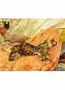 •صĻ - a portrait of sarah bernhardt, reclining in a chinois interior