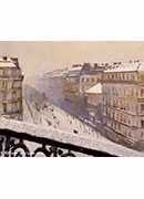 boulevard haussmann, snow