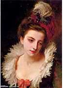 ëñŮФ - portrait of a lady with a feathered hat