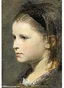 head of a young girl