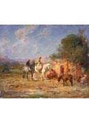 Arab horsemen near the mausoleum