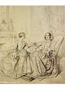 (˹ز)Ů - marie,comtesse charles d'agoult and her daughter claire