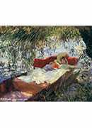 two women asleep under the willows