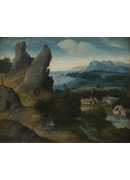 ;пľɫ - landscape with the flight into egypt