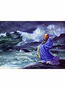 a rishi calling up a storm, japanese folklore