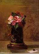 flowers in a japanese vase