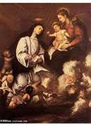 ʥŮʥĸǰ - st rose of lima before the madonna