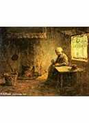 peasant woman by a hearth