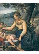 ʥͥʩϴʥԼ - holy family with the infant saint johl the baptist distemper