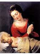 ʥĸʥӤ - virgin in adoration before the christ child