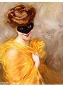 lady at a masked ball