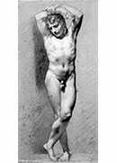 male nude standing