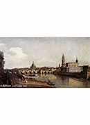 view of dresden from the right bank of the elbe with the augustus bridge