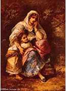 gypsy mother and child