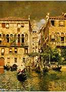 leaving a residence on the grand canal venice