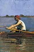 john bihlin in a single scull