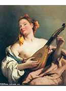 ֳֵŮӻ - portrait of a young woman with a mandolin