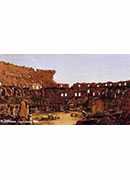 interior of the colosseum, rome