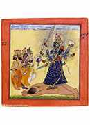 Goddess Bhadrakali Worshipped by the Gods: from a tantric Devi series