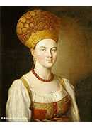 װŮФ - Portrait of an Unknown Woman in Russian Costume