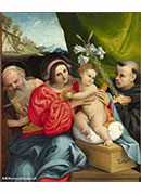 ʥĸӣʥķ׵ŵ˹ - The Virgin and Child with Saints Jerome and Nicholas of Tolentino