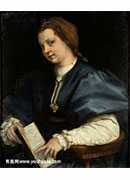 ñʫŮʿ - Lady with a book of Petrarch's rhyme