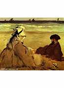 ɺȽڱ˺̲ - On the Beach: Suzanne and Eugene Manet at Berck