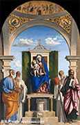 ʥϵʥĸӣʥ˵ãǶ˹Ͽغͱ - Enthroned Madonna with Child and SS Peter, Romualdus, Benedict and Paul