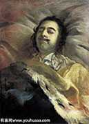 Peter I on his deathbed