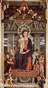 ʥĸʥͽǣм - Altarretabel von San Zeno in Verona, Triptychon, Mitteltafel: Thronende Madonna und