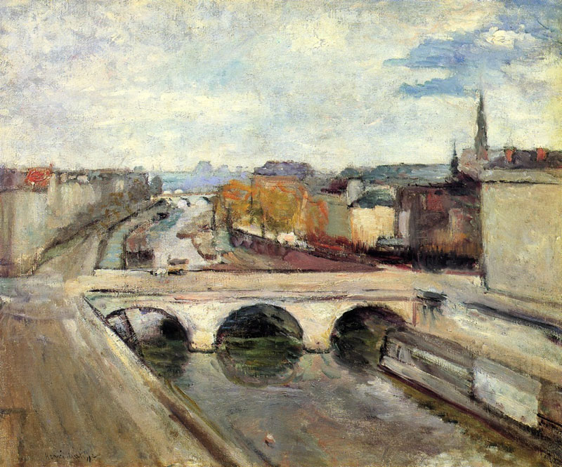 The Pot Saint Michel in Paris<br>1900, ͻ, 60 x 73 cm