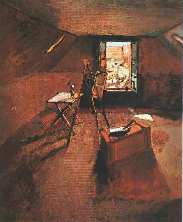 Studio under the Eaves<br>1903, ͻ, 55.2 x 46 cm<br>ղڣFitzwilliam Museum, University of Cambridge, UK