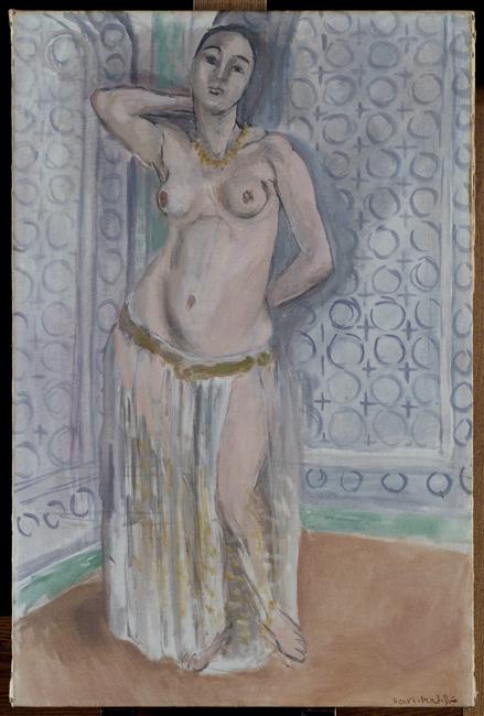 Odalisque in blue or white slave<br>82 x 54 cm<br>