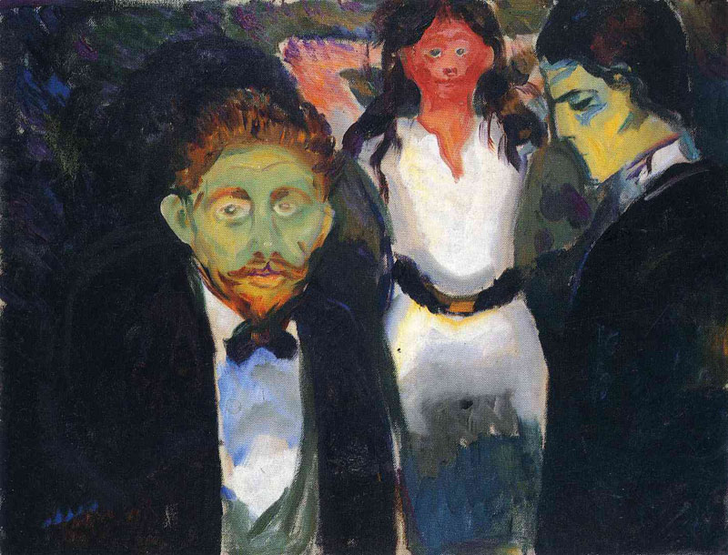 ʼ.(ѡ̷ϵ)- Jealousy. From the series The Green Room, 1907<br>ղڣThe Munch Museum