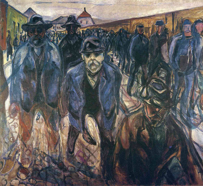 ;ϵĹ- Workers on Their Way Home, 1915<br>ղڣThe Munch Museum